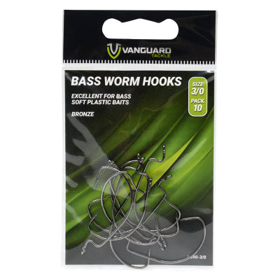 Inception Outdoors Llc VJ90-2/0 6PK Sz2/0 BLK Worm Hook