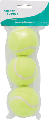 DO IT BEST 800937 SS 3PK Tennis Dog Toy