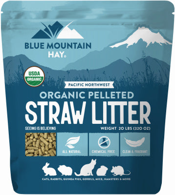 Blue Mountain Hay Llc OSL-20LB 20LB Organic Straw Litt