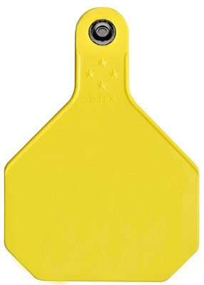 Animal Health International 17244105 25PK LG YEL Blank Tag