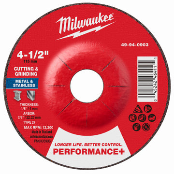 Milwaukee Electric Tool Corp 49-94-0903 4-1/2" MTL Combo Wheel