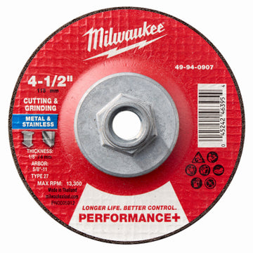 Milwaukee Electric Tool Corp 49-94-0907 4-1/2" MTL Combo Wheel