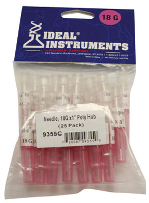 Neogen Corporation 9355 25PK 18x1 Poly Needle