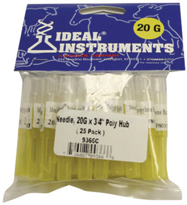 Neogen Corporation 9366 25PK 20x3/4 Poly Needle