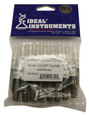 Neogen Corporation 9392 25PK 22x3/4 Poly Needle