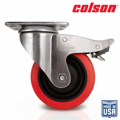 Shepherd Hdwe. Prod., Llc. 82266 4" RED PolySWVLK Caster