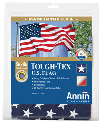 Annin Flagmakers 182008 5x8 Tough Tex US Flag