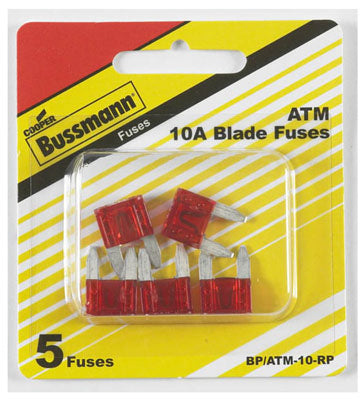 5PK 10A RED Auto Fuse