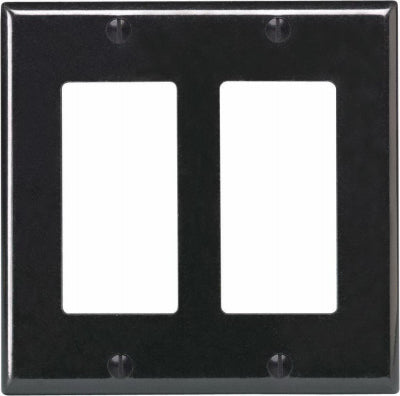 Leviton Mfg Co 004-80409-00E Bl Dbl Rocker Wallplate