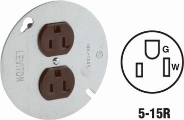 Leviton Mfg Co 000-05042-000 Outlet W/Cover
