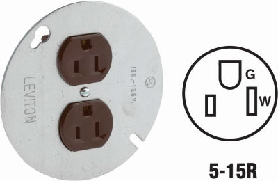 Leviton Mfg Co 000-05042-000 Outlet W/Cover