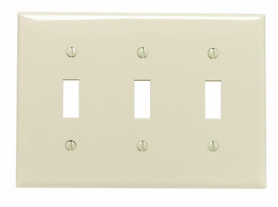 Leviton Mfg Co 001-80711-00I Iv 3-Toggle Wall Plate