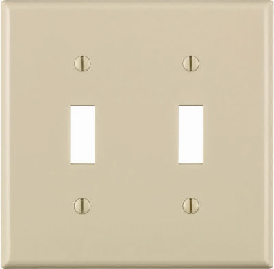 Leviton Mfg Co 011-80709-00T Lt Alm 2-Tgl Wallplate