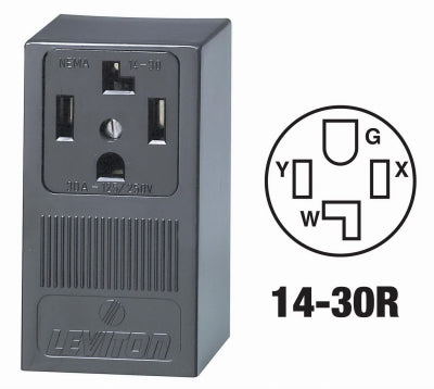 Leviton Mfg Co R20-55054-P00 Surface Dryer Outlet