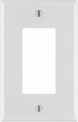 Leviton Mfg Co R62-0PJ26-00W Wht 1G Dcramw Wallplate