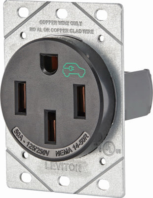 Leviton Mfg Co 001-1450R-000 50A Indgrade Receptacle