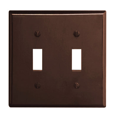 Leviton Mfg Co 001-85009-000 Brn 2-Toggle Wall Plate