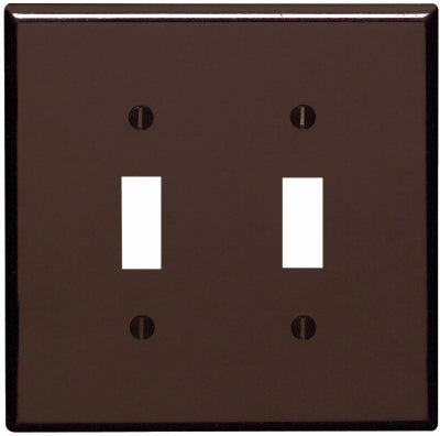 Leviton Mfg Co 001-85109-000 Brn 2-Toggle Wall Plate