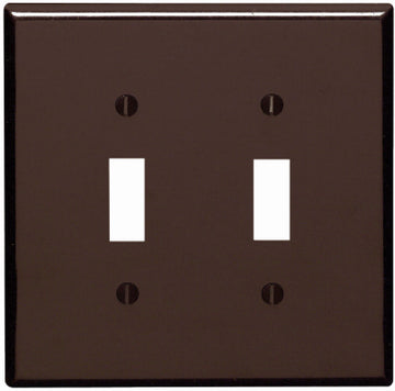 Leviton Mfg Co 001-85109-000 Brn 2-Toggle Wall Plate