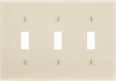 Leviton Mfg Co 001-86011-000 Iv 3-Toggle Wall Plate