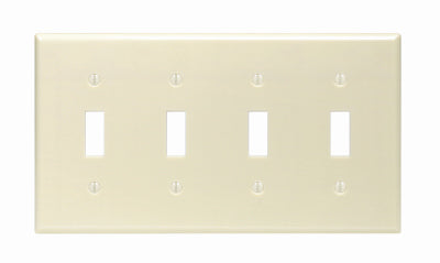 Leviton Mfg Co 001-86012-000 Iv 4-Toggle Wall Plate