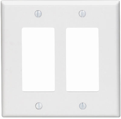 Leviton Mfg Co 002-80609-00W Wht 2-Gfi Wall Plate