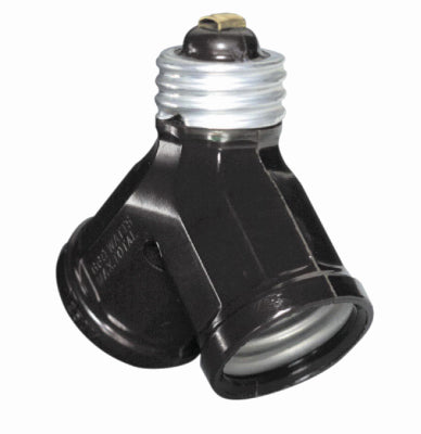 Leviton Mfg Co 007-00128-000 1-To-2 Socket Adapter