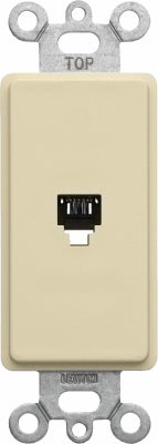 Leviton Mfg Co 020-40649-00I Ivory Dec Phone Jack