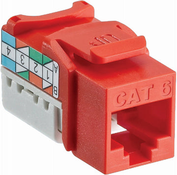 Leviton Mfg Co 127-61110-RO6 Orange 8-Wire CAT6 Jack