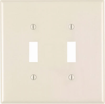 Leviton Mfg Co R56-78109-00T Lt Alm 2-Tgl Wall Plate
