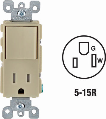 Leviton Mfg Co S01-T5625-0IS 15A Iv Tampswtch/Outlet