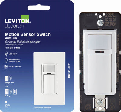 Leviton Mfg Co R02-DOS05-1LW 5A Wht Mtnsnsr Switch