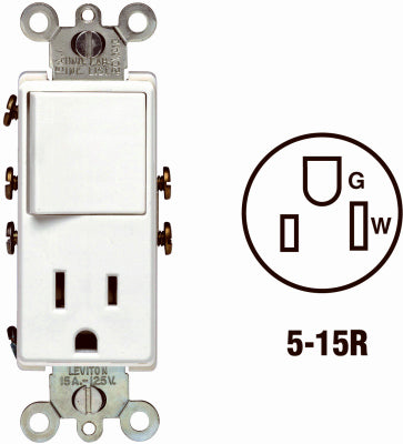 Leviton Mfg Co S02-05625-0WS Switch/Outlet