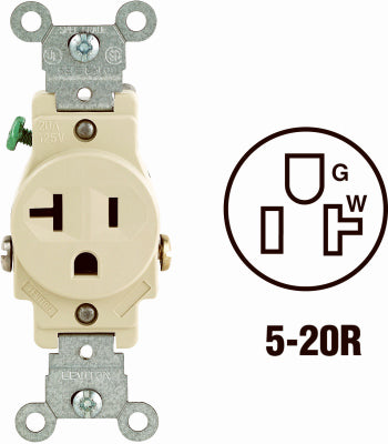 Leviton Mfg Co S11-05801-KIS Iv Single Outlet