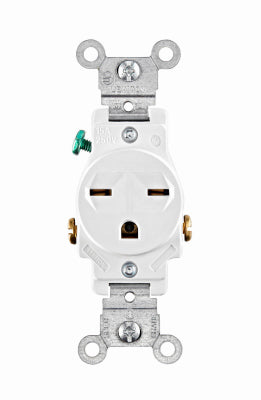 Leviton Mfg Co 012-05029-00W Wh Single Outlet