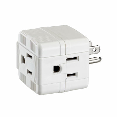 Leviton Mfg Co R56-00692-00W Wh Cube Tap Adapter