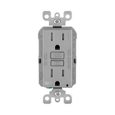 Leviton Mfg Co R13-GFWT1-KGY GRY 15A-125V GCFI