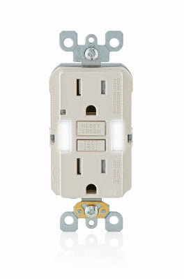 Leviton Mfg Co R96-GFNL1-00T 15A 125V Rect/Out Gfci