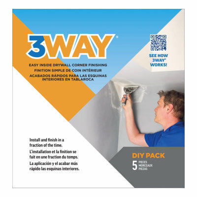 3WAY Drywall Supplies Llc 3WAY05 5PK 3WY Drywall Corner