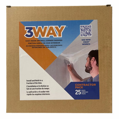 3WAY Drywall Supplies Llc 3WAY25 25PK 3WY Drywall Corner