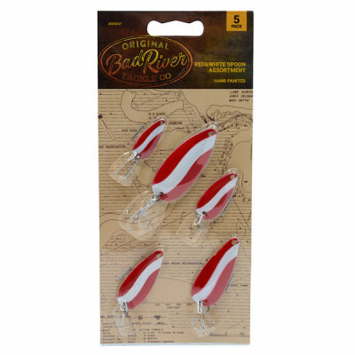 Inception Outdoors Llc BRRWSP 5PK RED/WHT Spoons