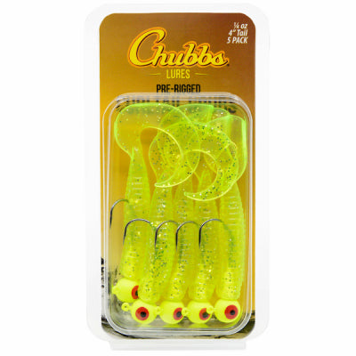 Inception Outdoors Llc Y514-CHTGT 5PK 4" 1/4OZ Jighead