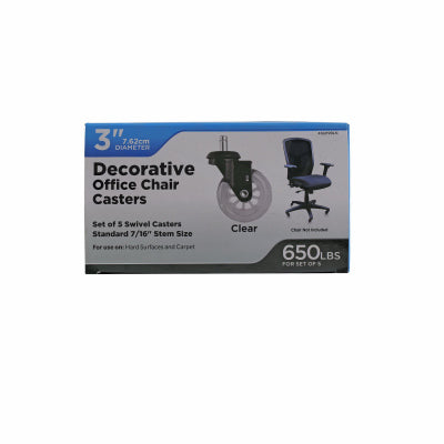 Shepherd Hdwe. Prod., Llc. 4122199LN 5PK 3" CLR Chair Caster