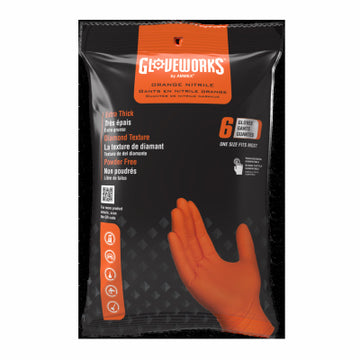 Ammex Corporation GWON6PK16 6PK ORG Nitrile Glove