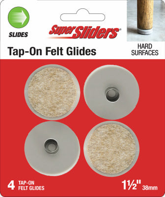Shepherd Hdwe. Prod., Llc. 4264126SL 4PK 1-1/2" TapOn Slider