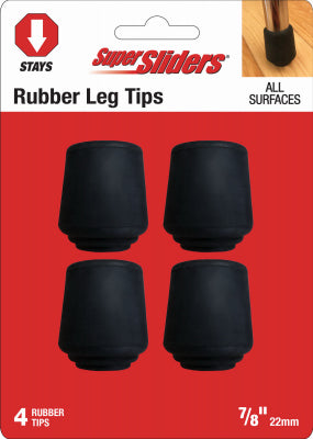 Shepherd Hdwe. Prod., Llc. 4440521SL 4PK 7/8" BLK Leg Tips