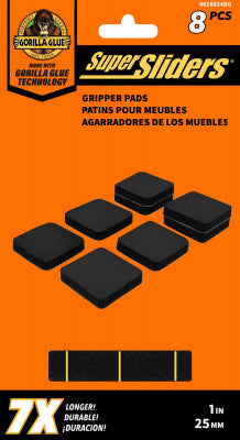 Shepherd Hdwe. Prod., Llc. 4618824BG 8PK 1" SQ Furn Pads