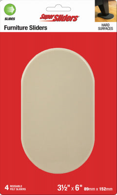 Shepherd Hdwe. Prod., Llc. 4705021SL 4PK 3.5x6" Hard Sliders