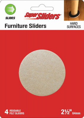 Shepherd Hdwe. Prod., Llc. 4710421SL 4PK 2-1/2" Felt Sliders