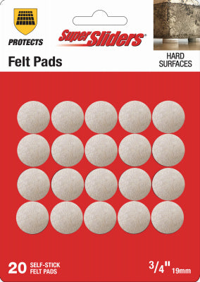 Shepherd Hdwe. Prod., Llc. 4718521SL 20PK 3/8" RND Felt Pads